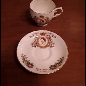 Queen Elizabeth II Coronation Tea cup and saucer